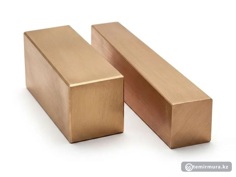 Бронзовый квадрат БрАЖМц10-3-1.5 5х5 мм — 5×5 мм, склад TEMIR MURA