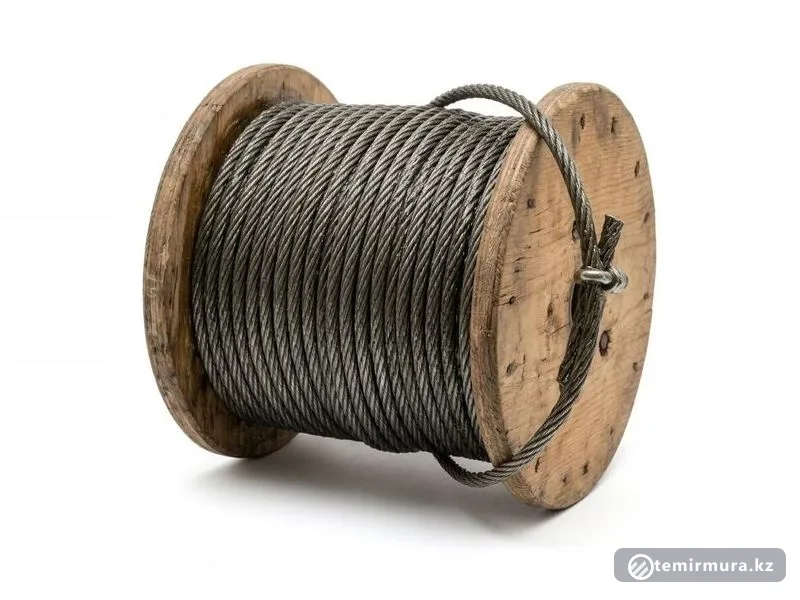 Морской канат стальной (корабельный) ЛК-О 4,6х0,4х0,2 мм — ⌀4,6 мм, склад TEMIR MURA