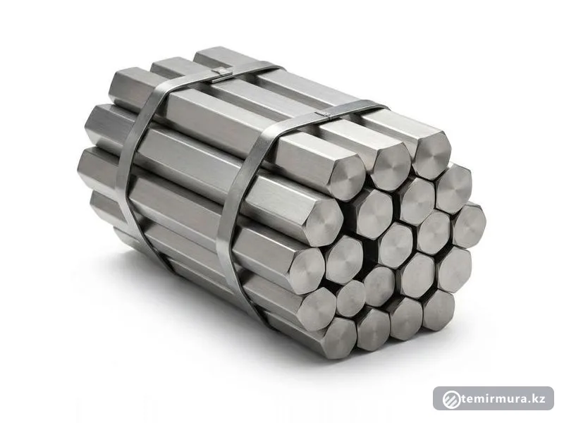 Шестигранник нержавеющий AISI 316L 46 мм — 46×46 мм, склад TEMIR MURA